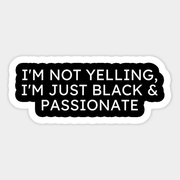 Black and Passionate Magnet by UrbanLifeApparel