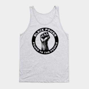 Black Power Tank Top