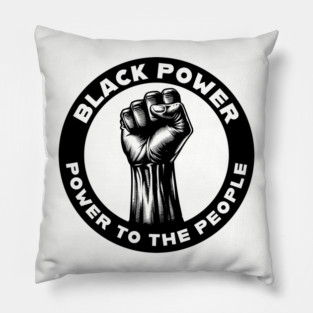 Black Power Pillow