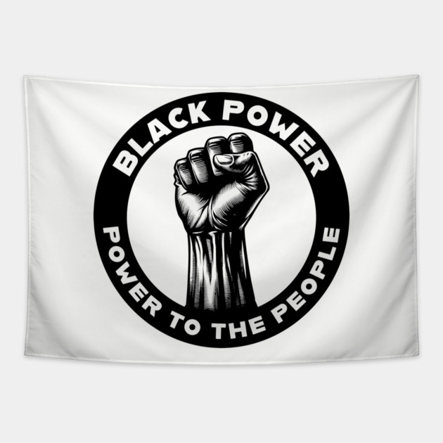 Black Power Tapestry by UrbanLifeApparel