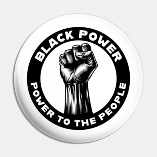 Black Power Pin