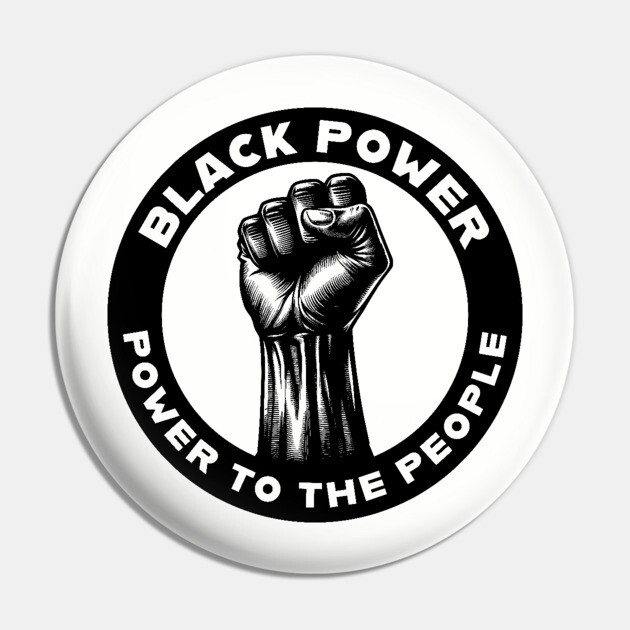 Black Power Pin by UrbanLifeApparel