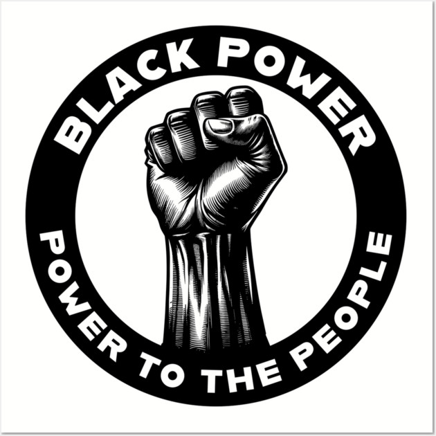 Black Power Wall Art by UrbanLifeApparel