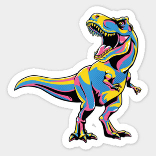 Pop Art Dinosaur Magnet