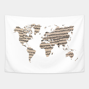 world map music #worldmap #music Tapestry