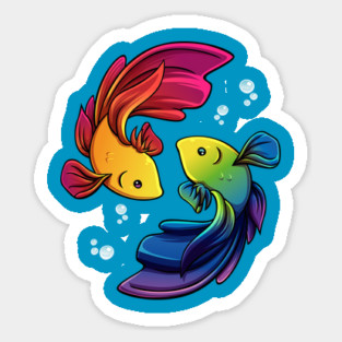 Betta Fish Ballet Sticker
