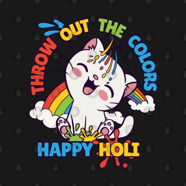 Happy Holi Cat by HolidayBug