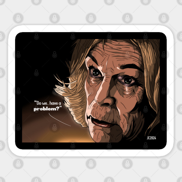 The Bear "The Matriarch" Donna Berzatto portrait (digital) Sticker by StagArtStudios