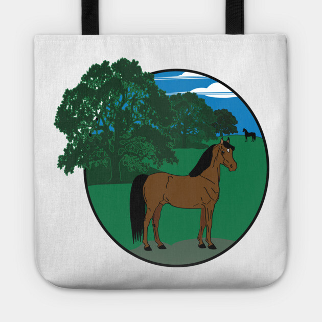 A Morgan in a field of Oaks Tote by DickinsonDesign