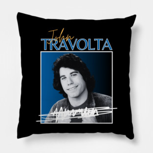 John travolta///original retro Pillow