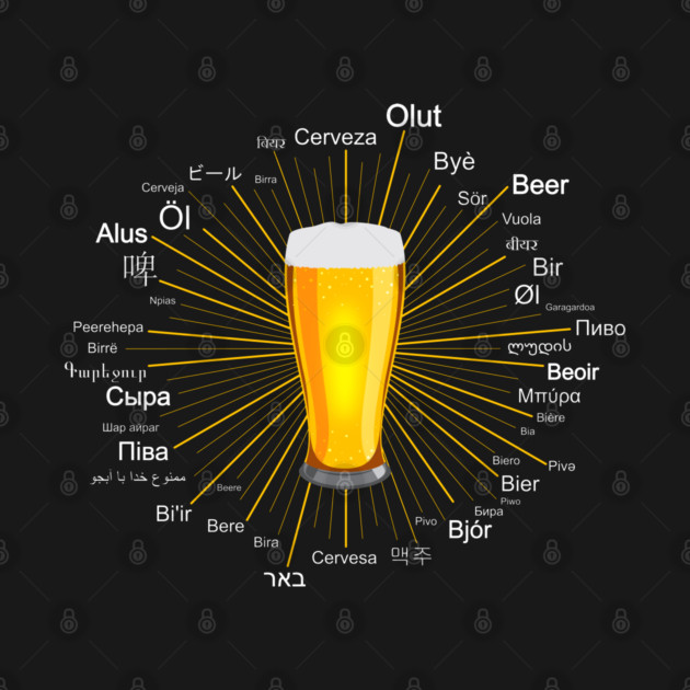 "Beer" in 45 different languages by hyperactive