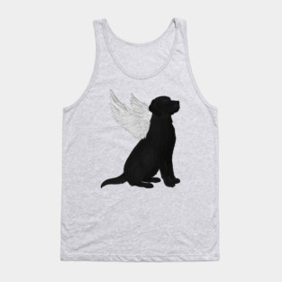 Black Labrador Retriever Guardian Angel Tank Top