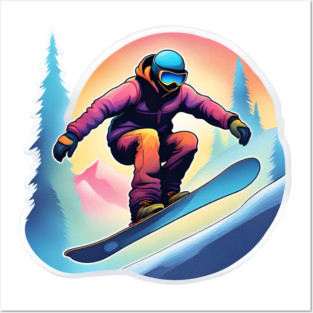 snowboarding Posters and Art