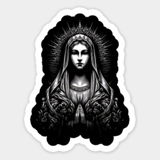 Gothic Aesthetic Virgin Mary Sticker