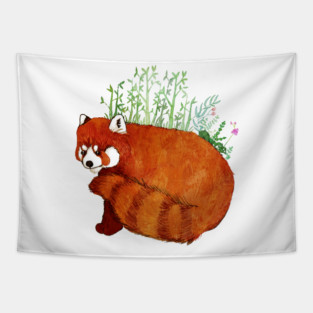 Red Panda Tapestry