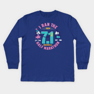 I Ran the WDW 7.1 Mile Half Marathon Kids Long Sleeve T-Shirt