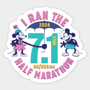 I Ran the WDW 7.1 Mile Half Marathon Sticker