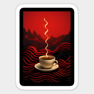 Fine Cup of Coffee Sticker