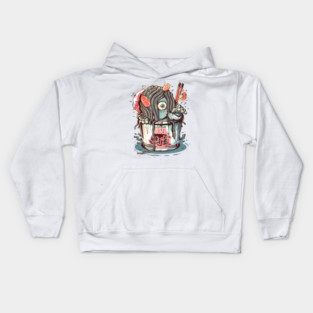 Horror Yurei Ramen Kids Hoodie
