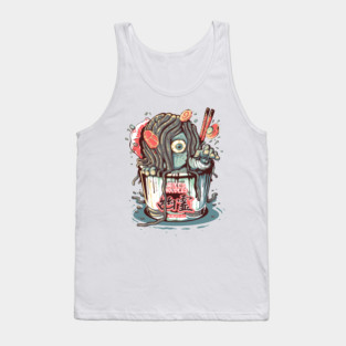 Horror Yurei Ramen Tank Top