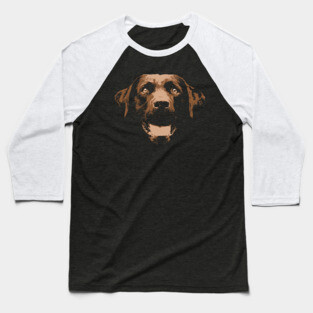 Chocolate Lab Baseball T-Shirt