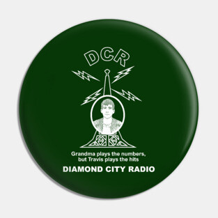 Diamond City Radio Pin