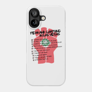 Fear and Loathing Checklist Phone Case