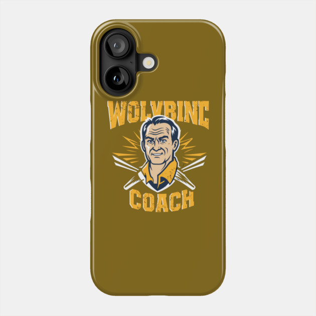 Michigan Wolverine T-shirt Head Football Coach Team by Nizar Phone Case by Nizar clothing store 