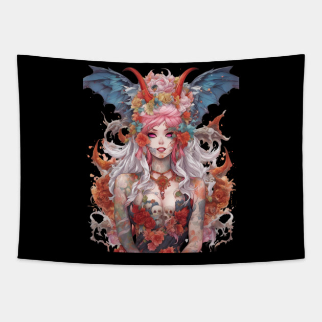 Zombie Virus Tapestry by animegirlnft