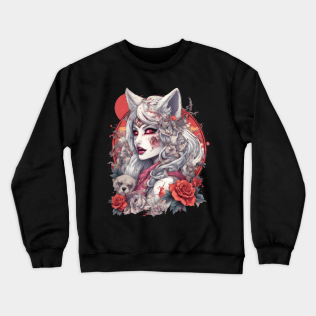 Werewolf Zombie Crewneck Sweatshirt by animegirlnft