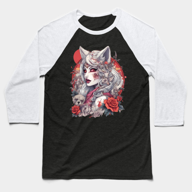 Werewolf Zombie Baseball T-Shirt by animegirlnft