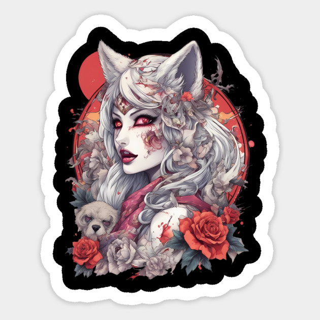Werewolf Zombie Sticker by animegirlnft
