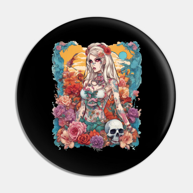 Zombie Anime Pin by animegirlnft