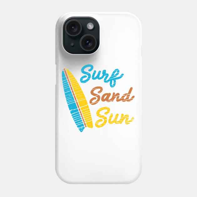 Surf Sand Sun Beach Vibes Beach Phone Case TeePublic