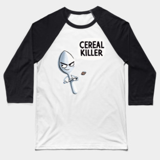 Cereal Killer Spoon Baseball T-Shirt