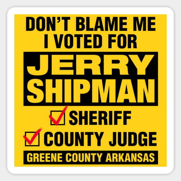I Voted Shipman Sticker by rt-shirts