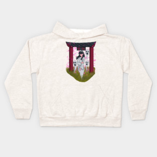 Yokai or Ghost  Yurei Kids Hoodie