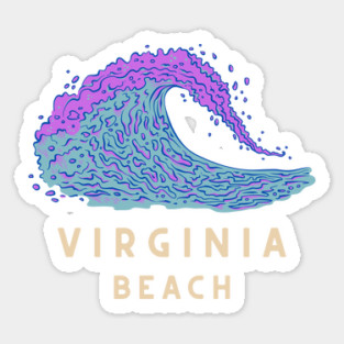 Virginia Beach - Wave Sticker