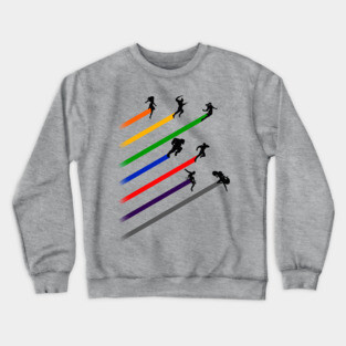 X - stripes Crewneck Sweatshirt
