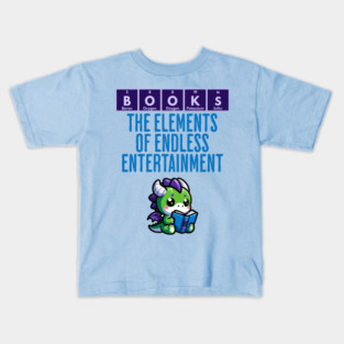 BOOKS: Elements of Endless Entertainment fun periodic design Kids T-Shirt