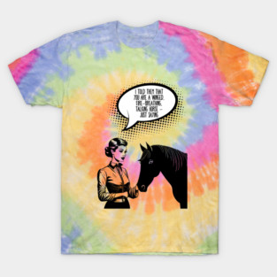 Fire Dragon Horse Girl T-Shirt