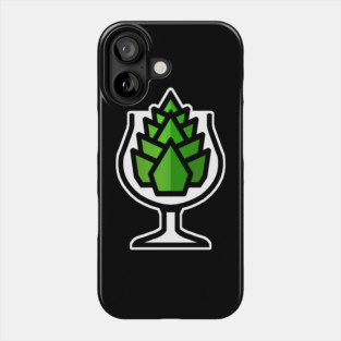 Hops in Tulip Glass Phone Case