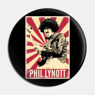 Retro Vintage Phil Lynott Pin