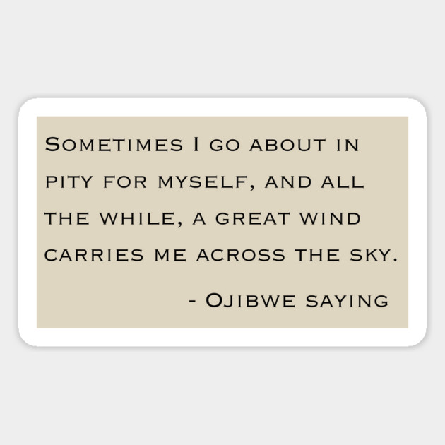 Ojibwe saying Magnet by Low Life Shirts