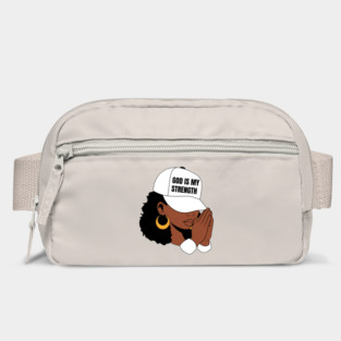 God is My Strength, Black Woman Praying Bag