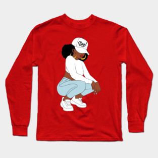 Black Woman Slay, Black Girl Magic Long Sleeve T-Shirt