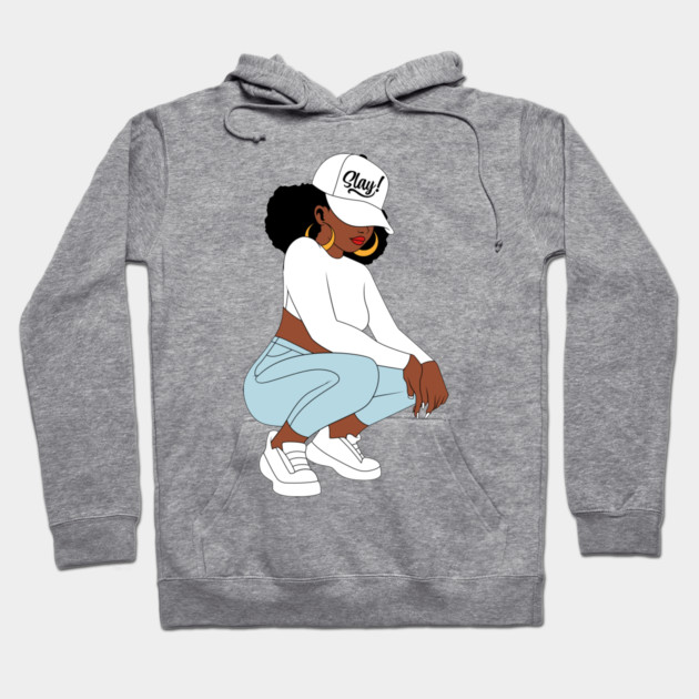Black Woman Slay, Black Girl Magic Hoodie by UrbanLifeApparel