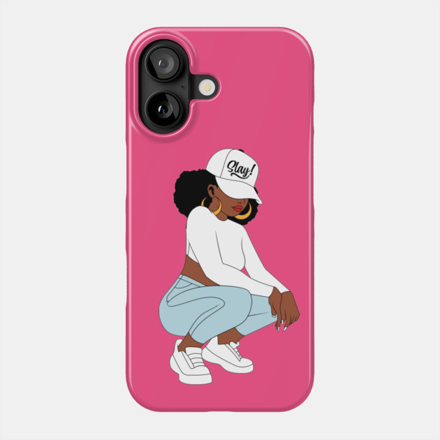 Black Woman Slay, Black Girl Magic Phone Case by UrbanLifeApparel