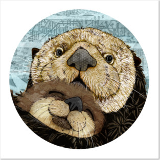 Sea otters Posters and Art
