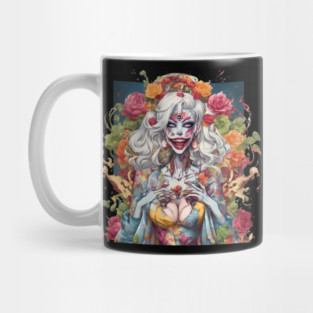 Lunatic Evil Female Clown Mug